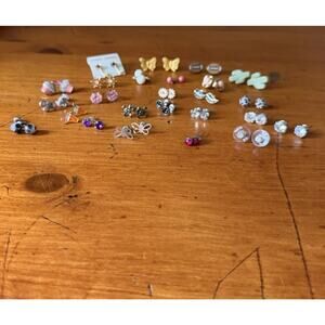 Cute Post Earrings Bundle Mixed Lot Fun Novelty Studs Butterfly Cactus Animal